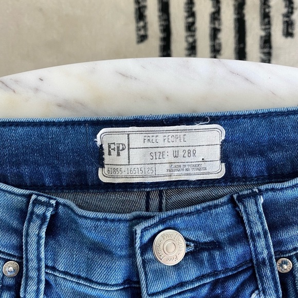 Free People Busted Knee Distressed Skinny Jeans W 27 - Picture 4 of 15